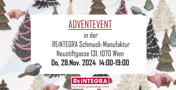 Einladung zum Adventverkauf bei Reintegra mit einem Weihnachtsbaum © REiNTEGRA