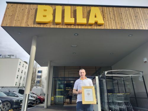 Übergabe Partnerurkunde Billa, Filiale Franzosengraben © Jugend am Werk Übergabe Partnerurkunde Billa, Filiale Franzosengraben © Jugend am Werk